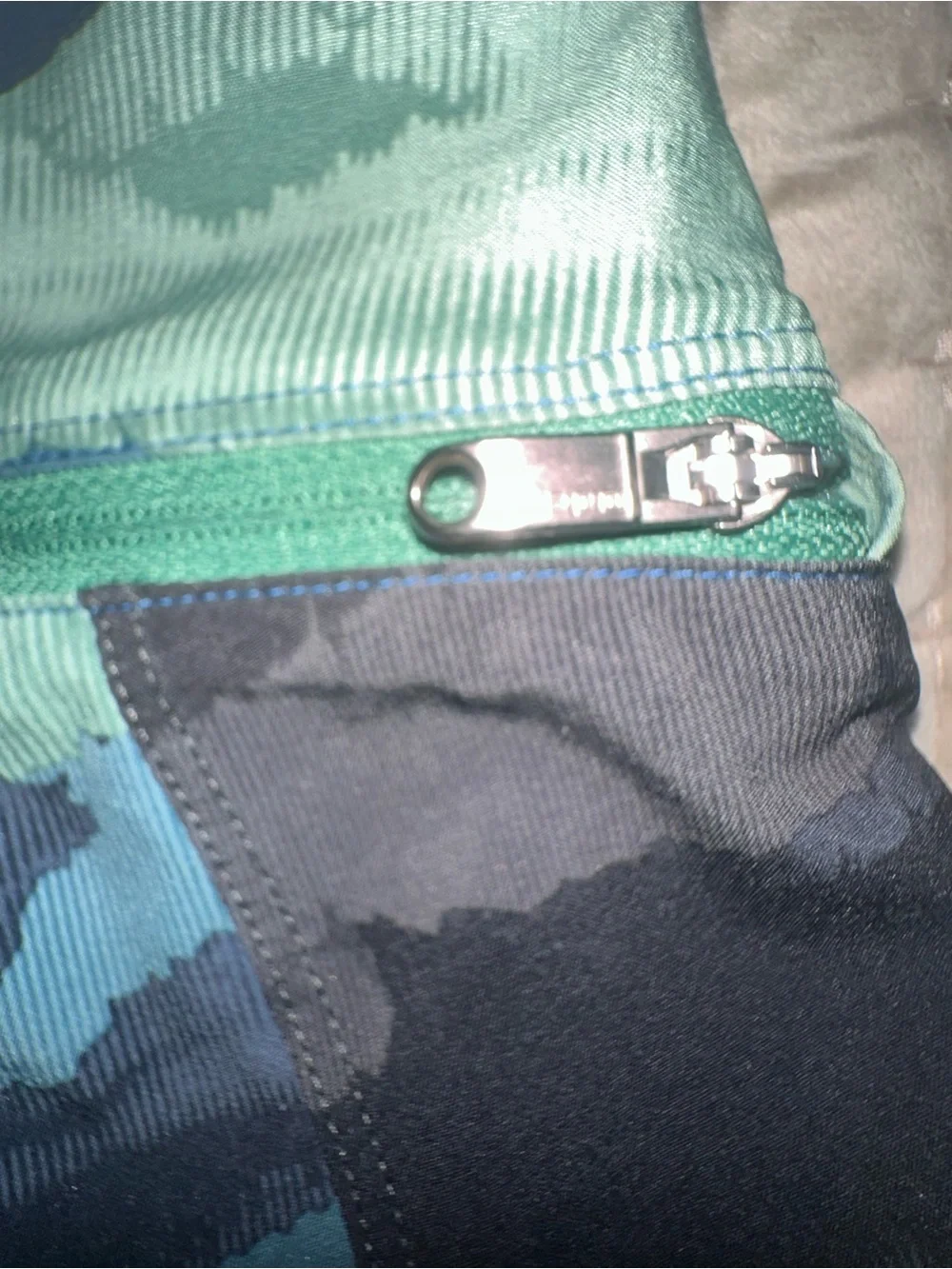 lululemon athletica Blue and Green Camo Athletic Shorts